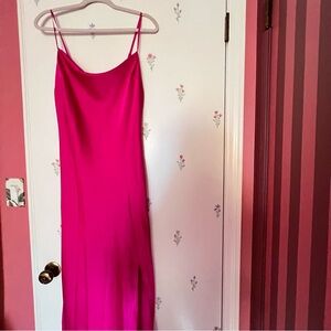 Express Maxi fuchsia Slip Dress